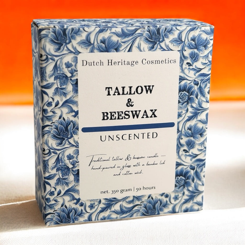Tallow & Bijenwas Geurloze Kaars