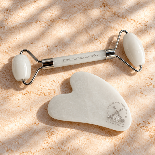 Face Roller & Gua Sha Steen Set